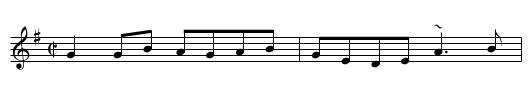 Hoch Hey Johnny Lad - staff notation
