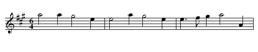 Hochstet Battle. WCD3/2.086 - staff notation