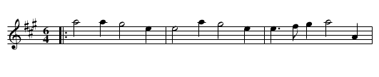 Hochstet Battle - staff notation