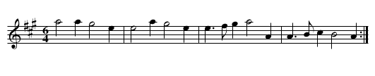 Hochstet Battle - staff notation