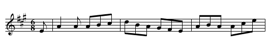 Hoddam Castle - staff notation