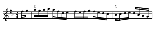 Hoedown Polka - staff notation