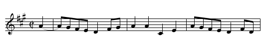 Hogs and Sheep Going to the Pasture - staff notation
