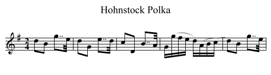 Hohnstock Polka - staff notation