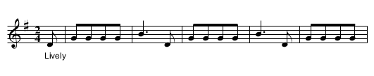 Hokey Pokey - staff notation