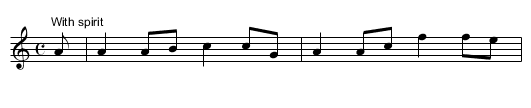 Hold Your Tongue - staff notation