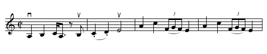 HOLE IN THE WALL -- JIG - staff notation