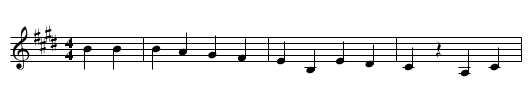 Hollow Ground - staff notation