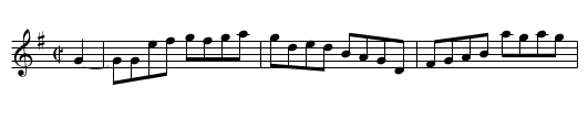 Hollow Poplar - staff notation