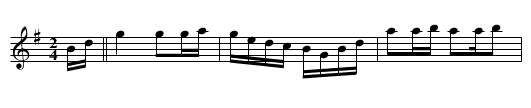 Hollow Poplar - staff notation