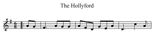 Hollyford, The  - staff notation