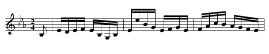 Holmes' Hornpipe - staff notation