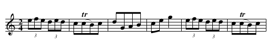 Holsteiner - staff notation