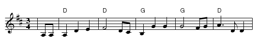 Home on the Range - staff notation