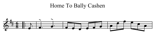 Home To Bally Cashen - staff notation
