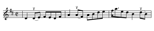 Homeward Bound - staff notation