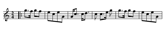 Homoljanka Kolo - staff notation