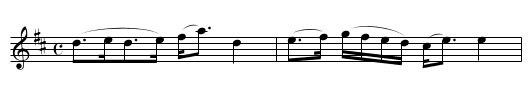 Honble. Miss Elphinston's Strathspey. - staff notation