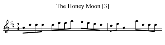 Honey Moon [3], The - staff notation