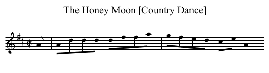 Honey Moon [Country Dance], The - staff notation