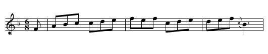 Honey suckles Frolick - staff notation