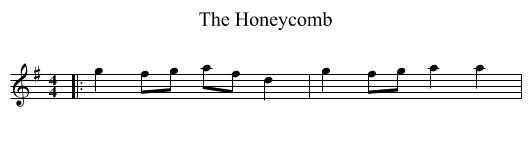 Honeycomb, The  - staff notation