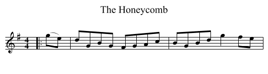 Honeycomb, The  - staff notation
