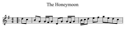 Honeymoon, The  - staff notation