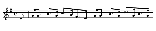Honorable Captain Maitland - staff notation