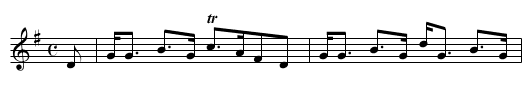 Honorable Captain Maitland's - staff notation