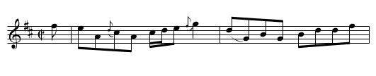 Honorable Miss Drummond of Perth's Reel [1] - staff notation
