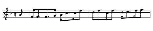 Honorable Miss Stuart, Blantyre’s Strathspey - staff notation