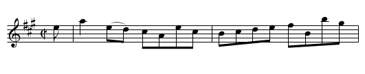 Honorable Mrs. Maule’s Reel - staff notation