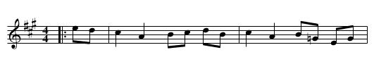 Honour the Piper - staff notation
