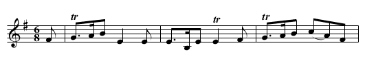 HONOURABLE RAMSAY MAULE'S FAVOURITE - staff notation
