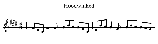 Hoodwinked - staff notation