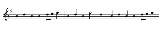 Hoop and Gird Her - staff notation