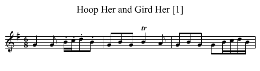Hoop Her and Gird Her [1] - staff notation