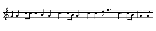 Hoosen Johnny - staff notation