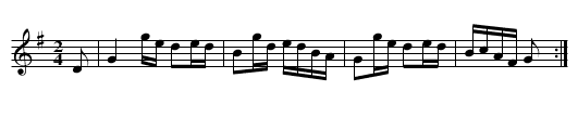 Hop Along, Sally - staff notation