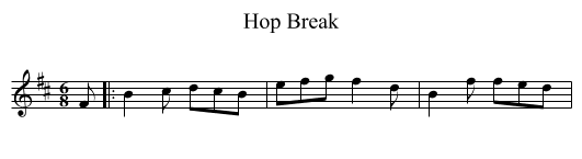 Hop Break - staff notation