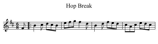 Hop Break - staff notation