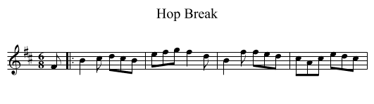Hop Break - staff notation
