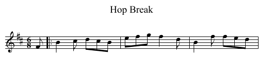 Hop Break - staff notation