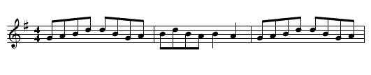 Hop High Ladies - staff notation