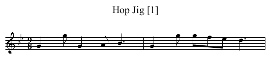 Hop Jig [1] - staff notation