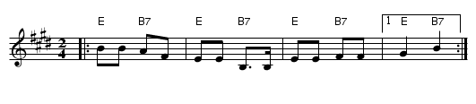 Hop! Mayne Homntashn! [E] - staff notation