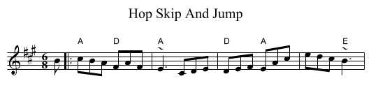 Hop Skip And Jump - staff notation