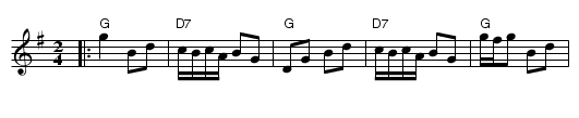 Hopak (Kasatske) - staff notation