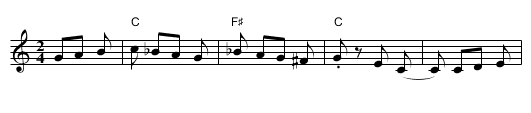 Hopkele - staff notation